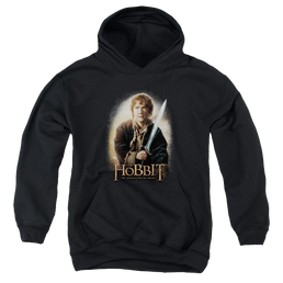 Hobbit Movie Trilogy, The Bilbo And Sting - Youth Hoodie Youth Hoodie (Ages 8-12) The Hobbit   