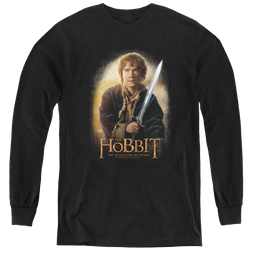 Hobbit Movie Trilogy, The Bilbo And Sting - Youth Long Sleeve T-Shirt Youth Long Sleeve T-Shirt The Hobbit   