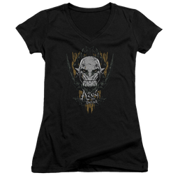 Hobbit Movie Trilogy, The Azog - Juniors V-Neck T-Shirt Juniors V-Neck T-Shirt The Hobbit   