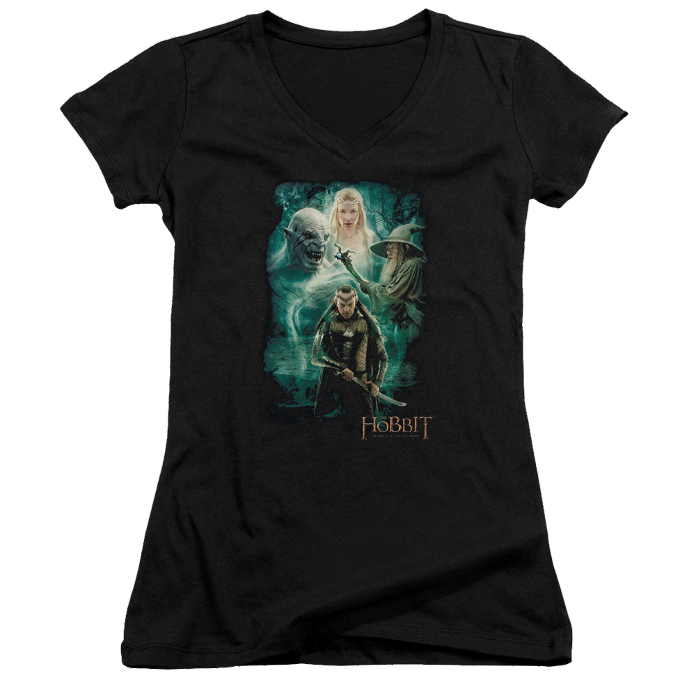 Hobbit Movie Trilogy, The Elronds Crew - Juniors V-Neck T-Shirt Juniors V-Neck T-Shirt The Hobbit   