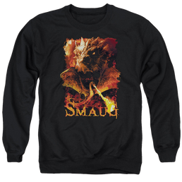 Hobbit Movie Trilogy, The Smolder - Men's Crewneck Sweatshirt Men's Crewneck Sweatshirt The Hobbit   