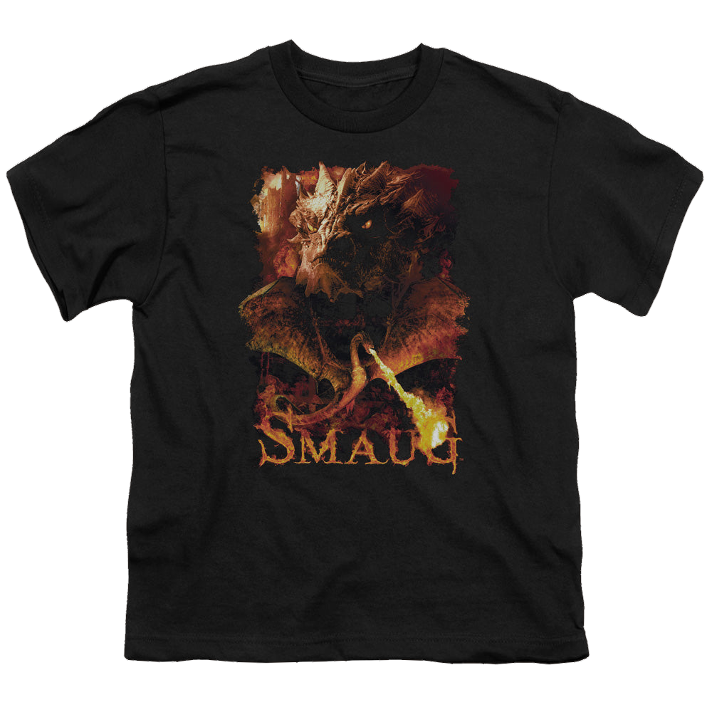 Hobbit Movie Trilogy, The Smolder - Youth T-Shirt Youth T-Shirt (Ages 8-12) The Hobbit   