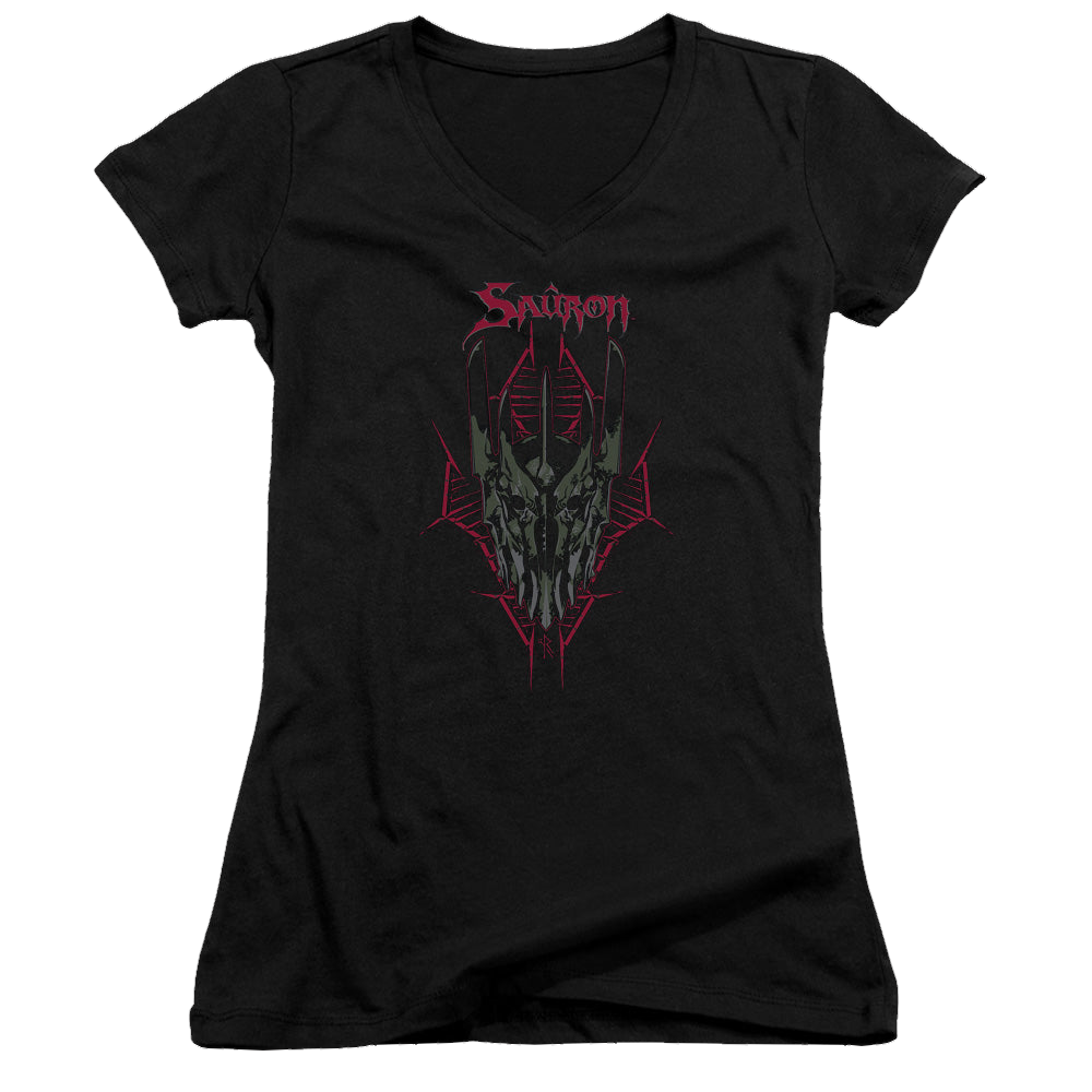 Hobbit Movie Trilogy, The Evils Helm - Juniors V-Neck T-Shirt Juniors V-Neck T-Shirt The Hobbit   