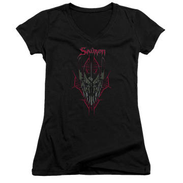 Hobbit Movie Trilogy, The Evils Helm - Juniors V-Neck T-Shirt Juniors V-Neck T-Shirt The Hobbit   