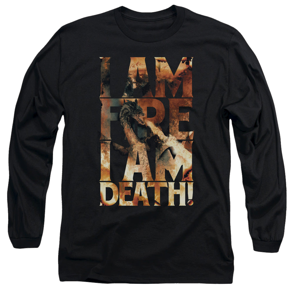 Hobbit Movie Trilogy, The I Am Fire - Men's Long Sleeve T-Shirt Men's Long Sleeve T-Shirt The Hobbit   