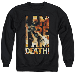 Hobbit Movie Trilogy, The I Am Fire - Men's Crewneck Sweatshirt Men's Crewneck Sweatshirt The Hobbit   