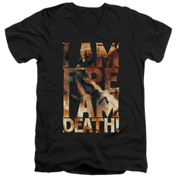Hobbit Movie Trilogy, The I Am Fire - Men's V-Neck T-Shirt Men's V-Neck T-Shirt The Hobbit   