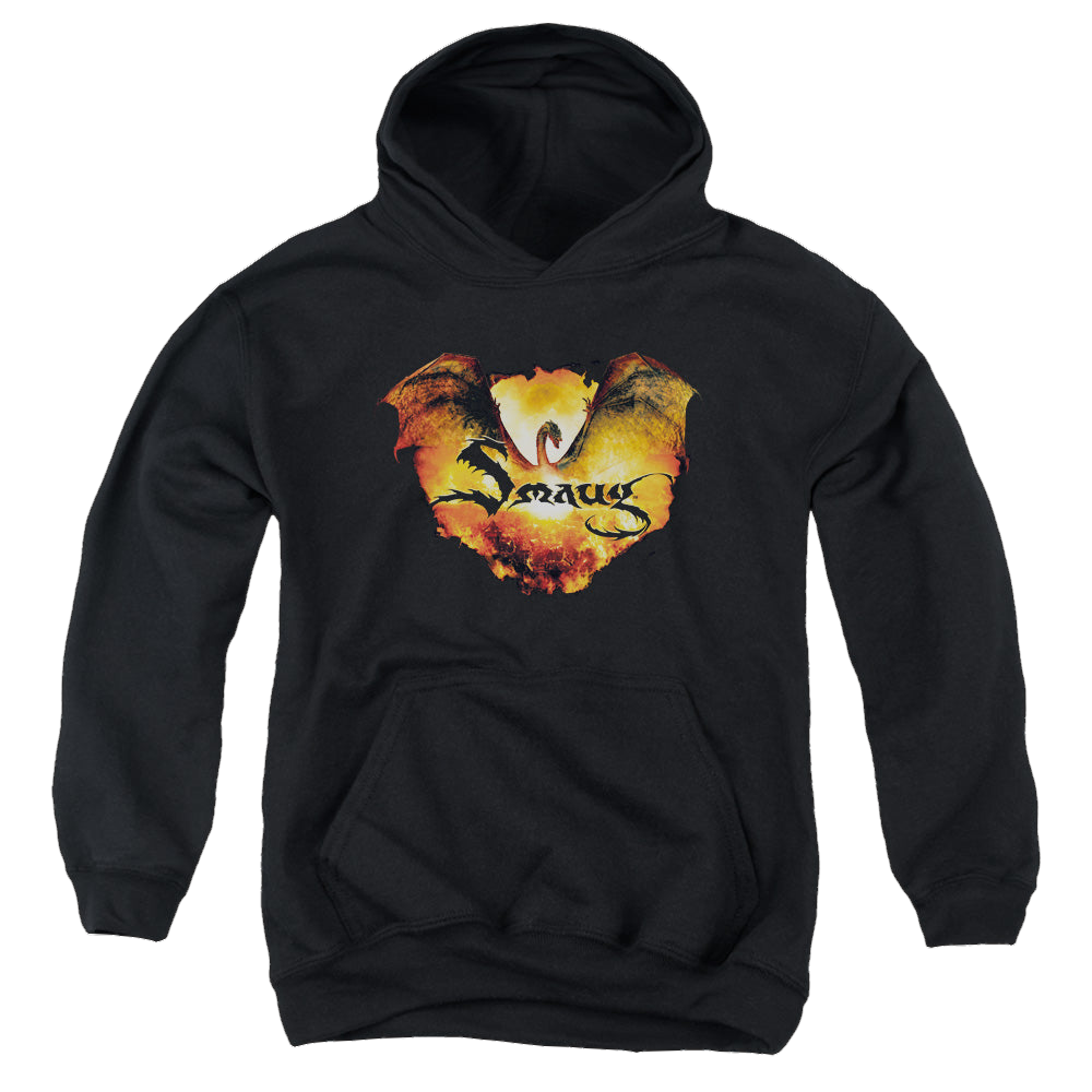 Hobbit Movie Trilogy, The Reign In Flame - Youth Hoodie Youth Hoodie (Ages 8-12) The Hobbit   