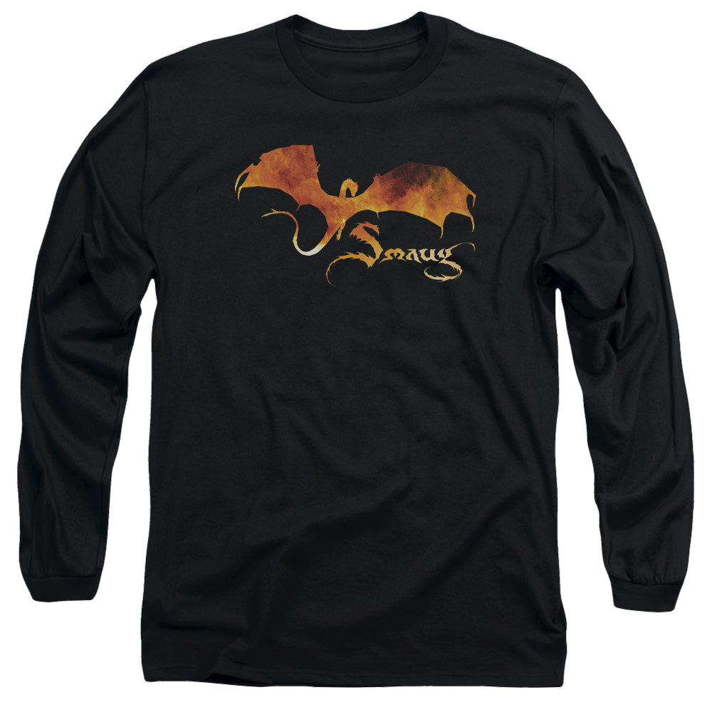 Hobbit Movie Trilogy, The Smaug On Fire - Men's Long Sleeve T-Shirt Men's Long Sleeve T-Shirt The Hobbit   