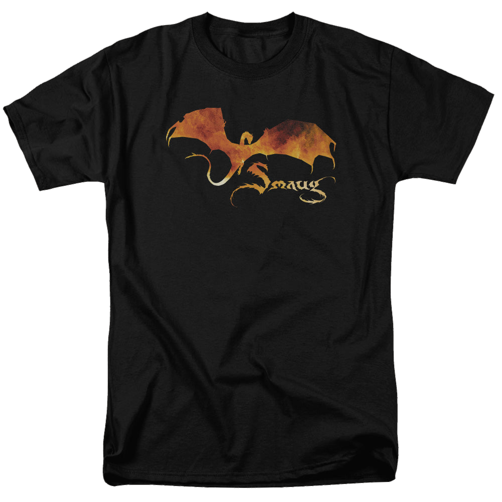 Hobbit Movie Trilogy, The Smaug On Fire - Men's Regular Fit T-Shirt Men's Regular Fit T-Shirt The Hobbit   
