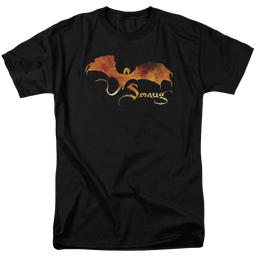 Hobbit Movie Trilogy, The Smaug On Fire - Men's Regular Fit T-Shirt Men's Regular Fit T-Shirt The Hobbit   