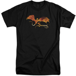 Hobbit Movie Trilogy, The Smaug On Fire - Men's Tall Fit T-Shirt Men's Tall Fit T-Shirt The Hobbit   