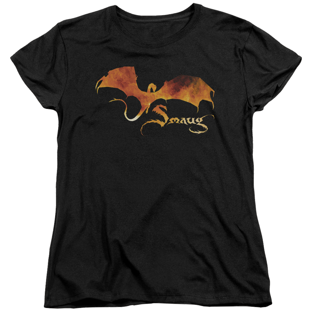 Hobbit Movie Trilogy, The Smaug On Fire - Women's T-Shirt Women's T-Shirt The Hobbit   