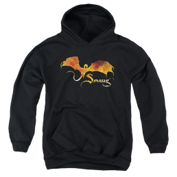 Hobbit Movie Trilogy, The Smaug On Fire - Youth Hoodie Youth Hoodie (Ages 8-12) The Hobbit   