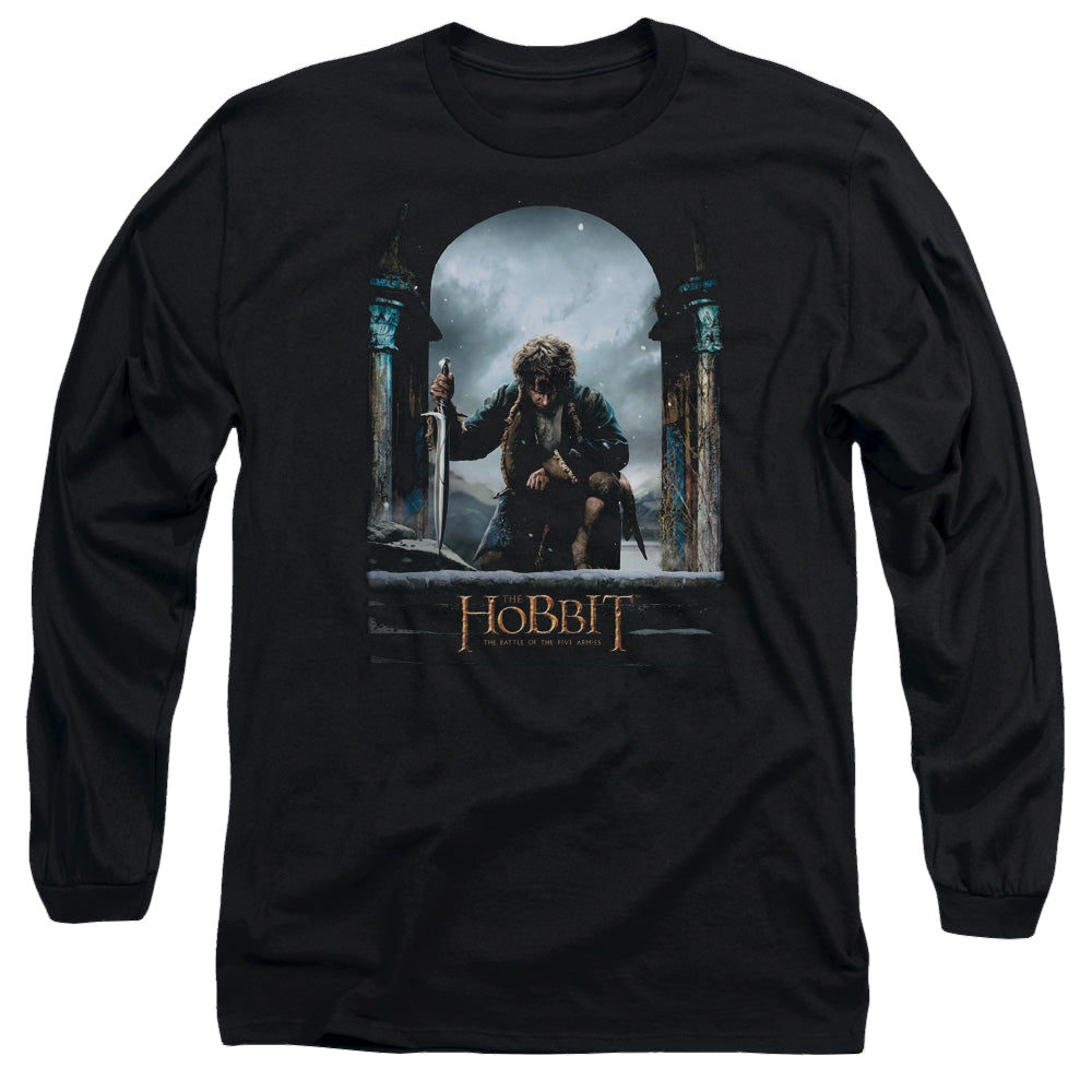Hobbit Movie Trilogy, The Bilbo Poster - Men's Long Sleeve T-Shirt Men's Long Sleeve T-Shirt The Hobbit   