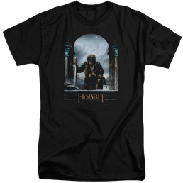 Hobbit Movie Trilogy, The Bilbo Poster - Men's Tall Fit T-Shirt Men's Tall Fit T-Shirt The Hobbit   