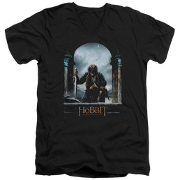 Hobbit Movie Trilogy, The Bilbo Poster - Men's V-Neck T-Shirt Men's V-Neck T-Shirt The Hobbit   