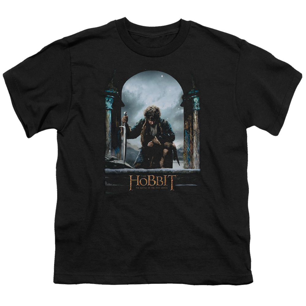 Hobbit Movie Trilogy, The Bilbo Poster - Youth T-Shirt Youth T-Shirt (Ages 8-12) The Hobbit   