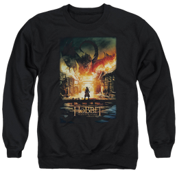 Hobbit Movie Trilogy, The Smaug Poster - Men's Crewneck Sweatshirt Men's Crewneck Sweatshirt The Hobbit   