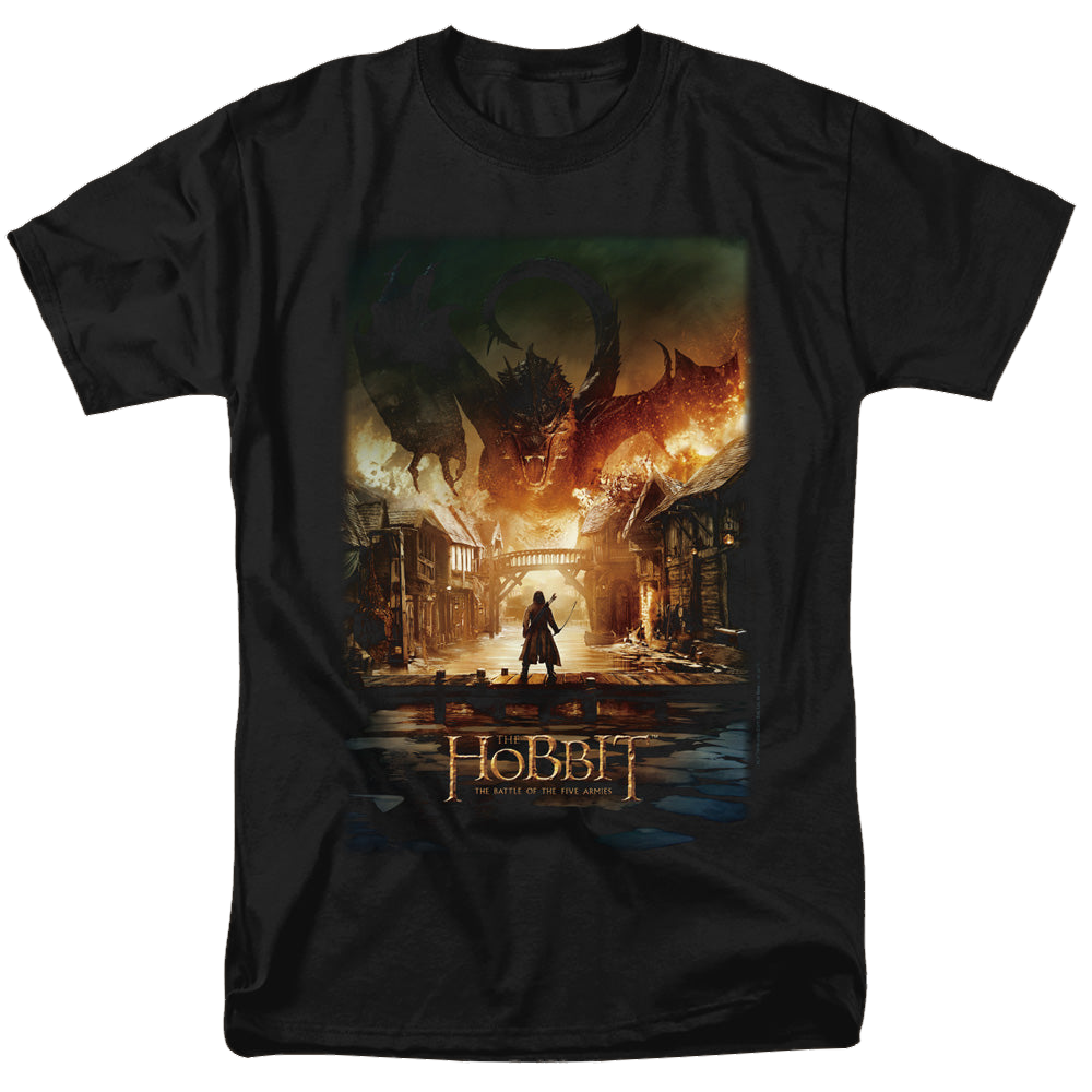 Hobbit Movie Trilogy, The Smaug Poster - Men's Regular Fit T-Shirt Men's Regular Fit T-Shirt The Hobbit   
