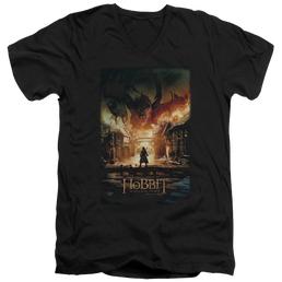 Hobbit Movie Trilogy, The Smaug Poster - Men's V-Neck T-Shirt Men's V-Neck T-Shirt The Hobbit   