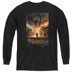 Hobbit Movie Trilogy, The Smaug Poster - Youth Long Sleeve T-Shirt Youth Long Sleeve T-Shirt The Hobbit   