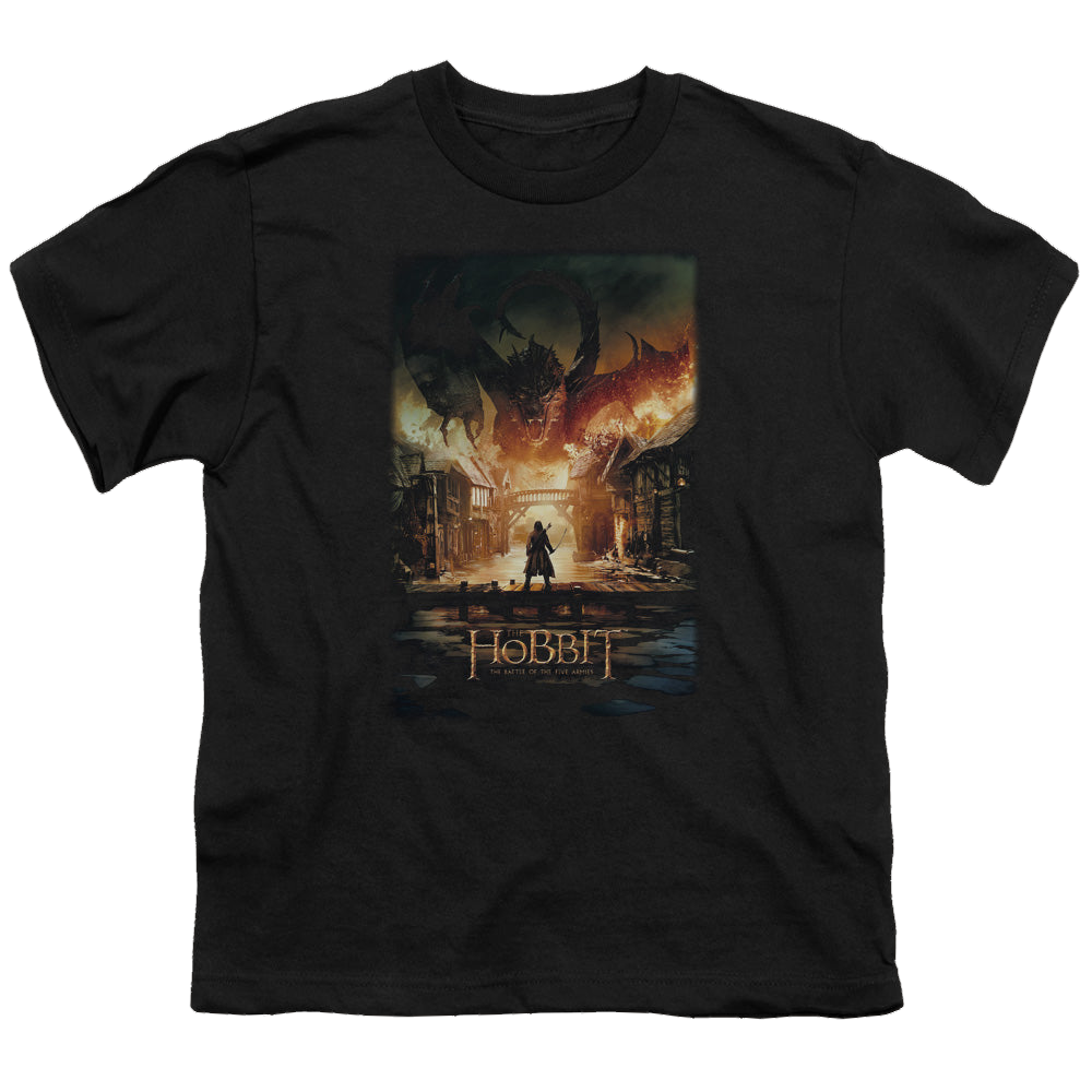 Hobbit Movie Trilogy, The Smaug Poster - Youth T-Shirt Youth T-Shirt (Ages 8-12) The Hobbit   