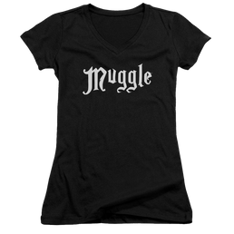 Harry Potter Muggle Juniors V-Neck T-Shirt Juniors V-Neck T-Shirt Harry Potter   