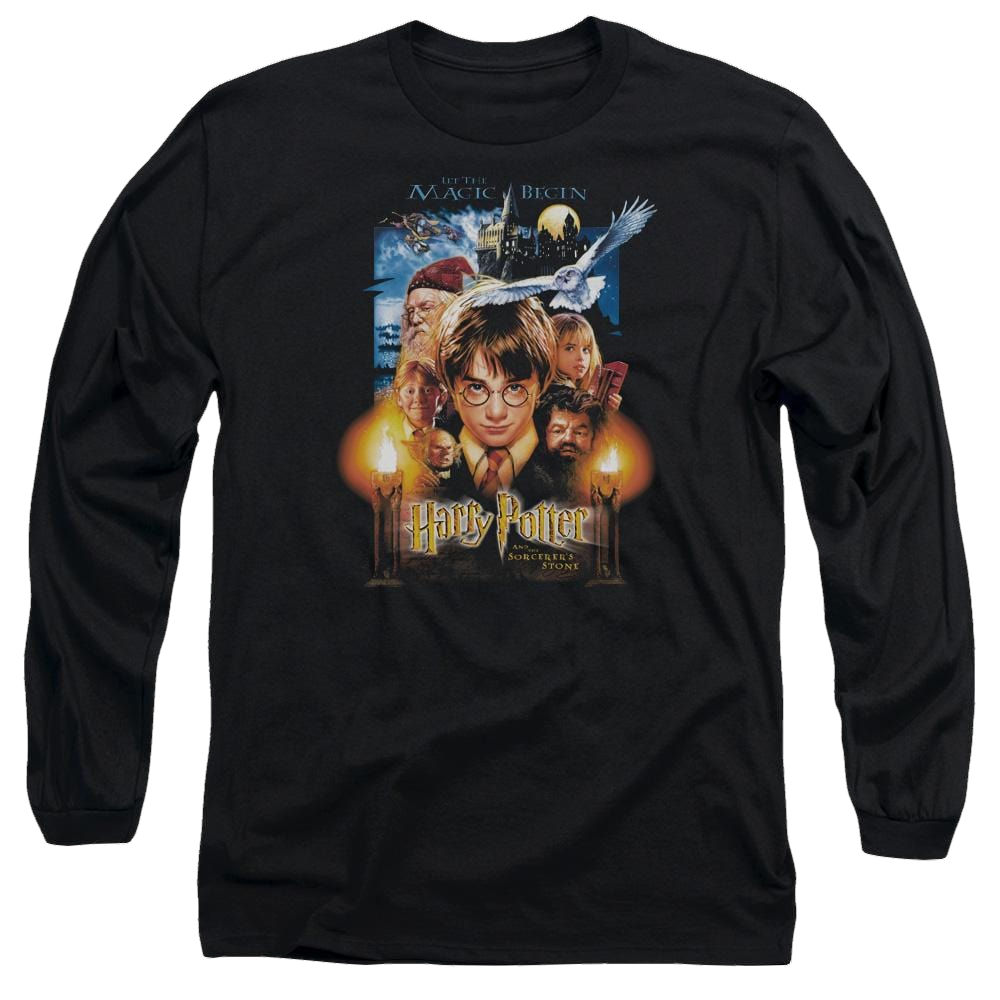 Harry Potter Movie Poster Men's Long Sleeve T-Shirt Men's Long Sleeve T-Shirt Harry Potter   