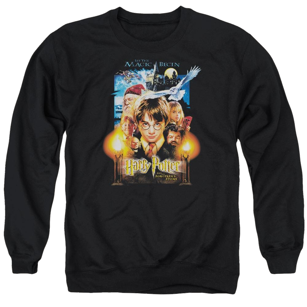 Harry Potter Movie Poster Men's Crewneck Sweatshirt Men's Crewneck Sweatshirt Harry Potter   