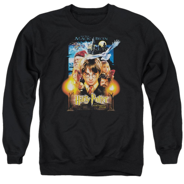 Harry Potter Movie Poster Men's Crewneck Sweatshirt Men's Crewneck Sweatshirt Harry Potter   