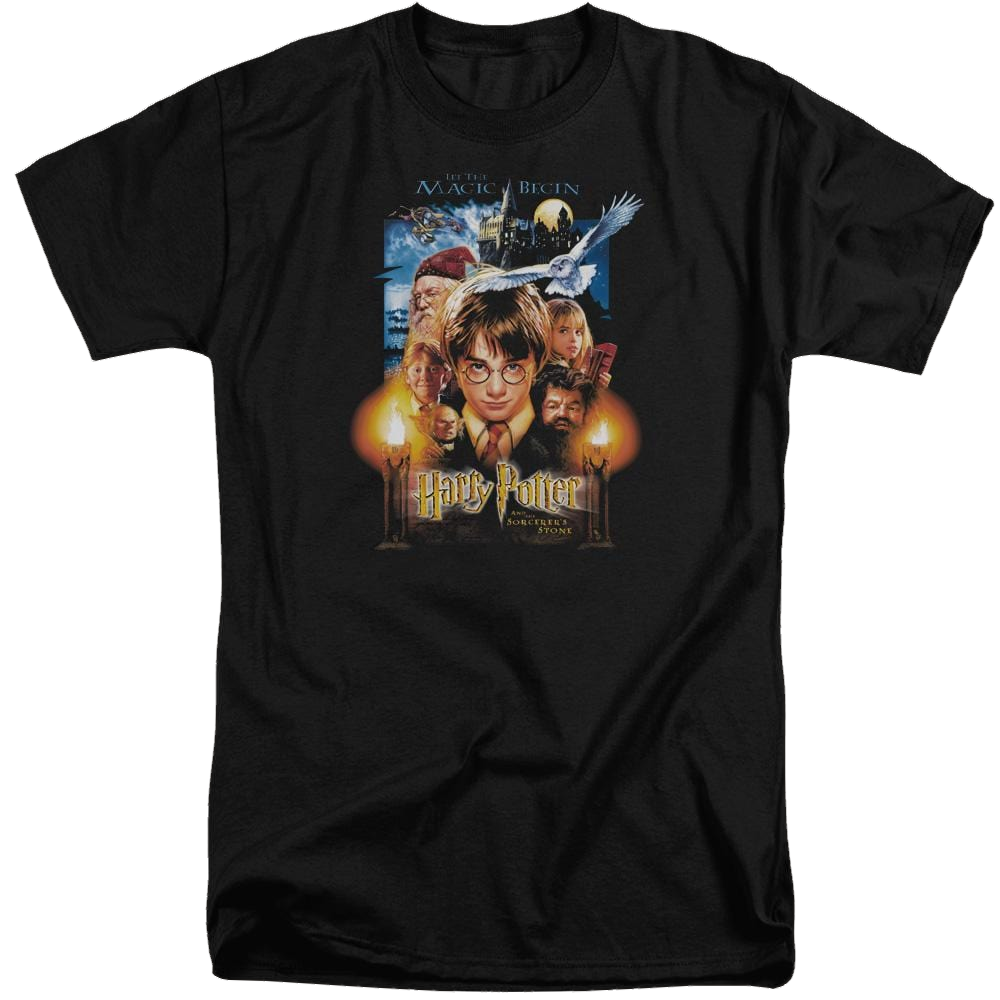 Harry Potter Movie Poster Men's Tall Fit T-Shirt Men's Tall Fit T-Shirt Harry Potter   
