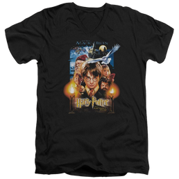 Harry Potter Movie Poster Men's V-Neck T-Shirt Men's V-Neck T-Shirt Harry Potter   