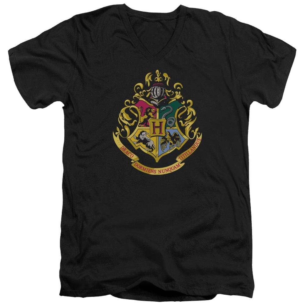 Harry Potter Hogwarts Crest Men's V-Neck T-Shirt Men's V-Neck T-Shirt Harry Potter   