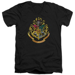 Harry Potter Hogwarts Crest Men's V-Neck T-Shirt Men's V-Neck T-Shirt Harry Potter   