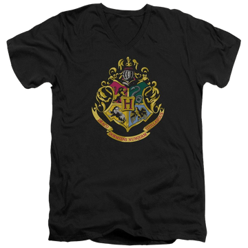 Harry Potter Hogwarts Crest Men's V-Neck T-Shirt Men's V-Neck T-Shirt Harry Potter   