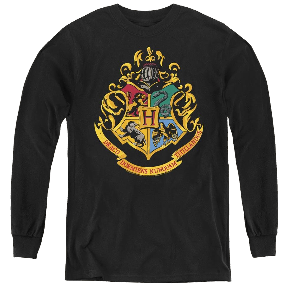 Harry Potter Hogwarts Crest - Youth Long Sleeve T-Shirt Youth Long Sleeve T-Shirt Harry Potter   