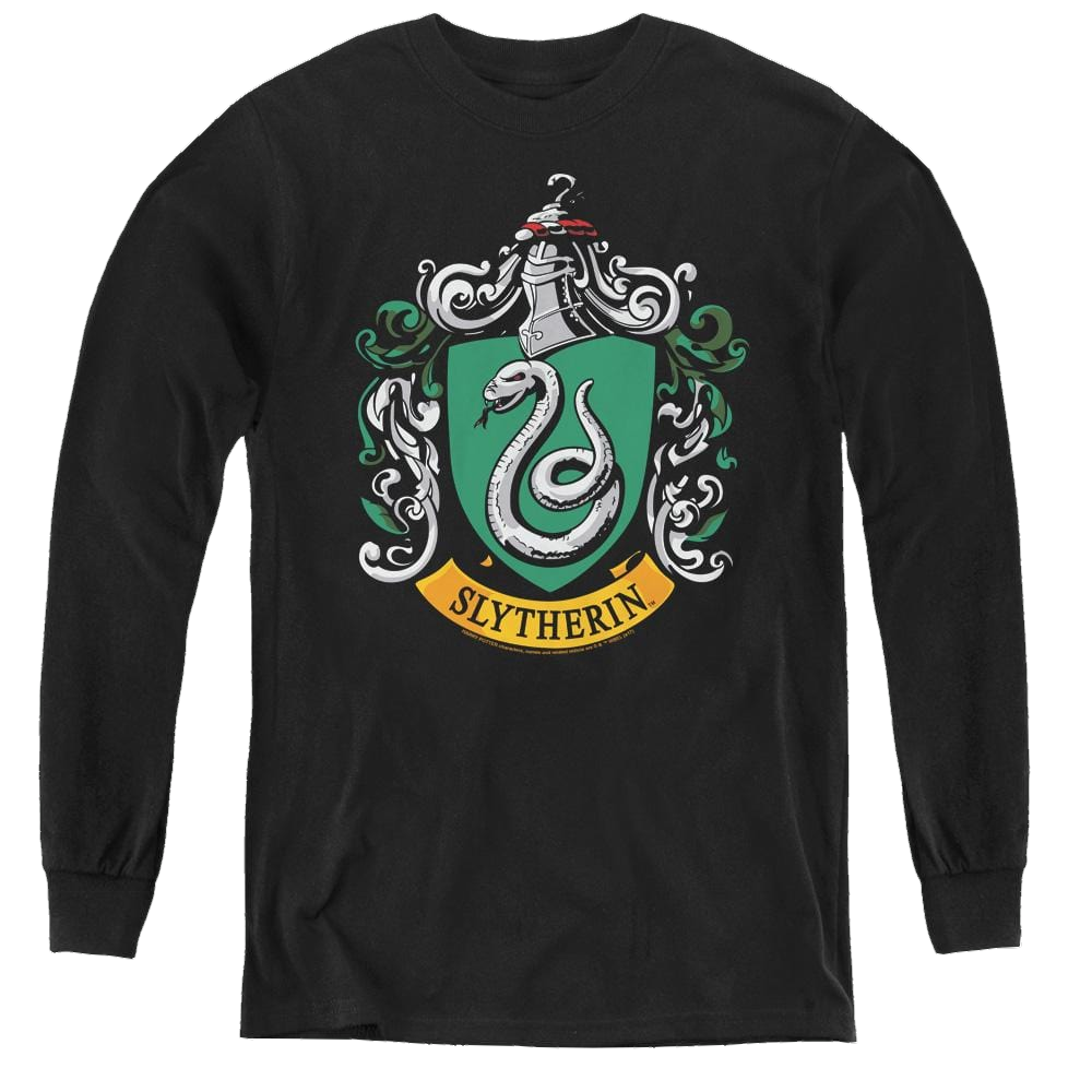 Harry Potter Slytherin Crest - Youth Long Sleeve T-Shirt Youth Long Sleeve T-Shirt Harry Potter   