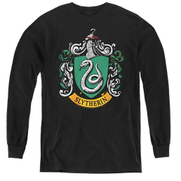 Harry Potter Slytherin Crest - Youth Long Sleeve T-Shirt Youth Long Sleeve T-Shirt Harry Potter   