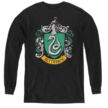 Harry Potter Slytherin Crest - Youth Long Sleeve T-Shirt Youth Long Sleeve T-Shirt Harry Potter   