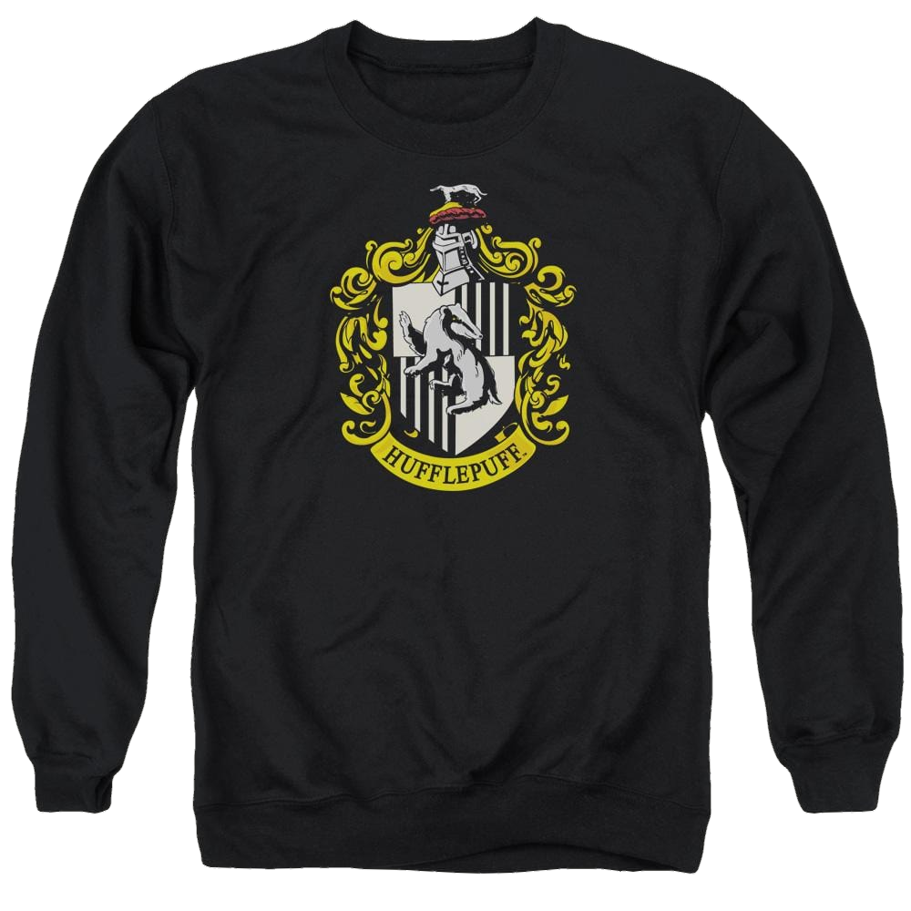 Harry Potter Hufflepuff Crest Men's Crewneck Sweatshirt Men's Crewneck Sweatshirt Harry Potter   