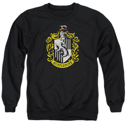 Harry Potter Hufflepuff Crest Men's Crewneck Sweatshirt Men's Crewneck Sweatshirt Harry Potter   