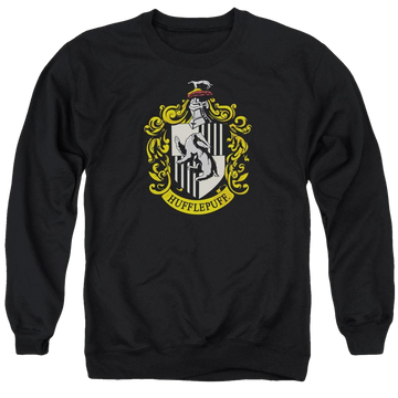 Harry Potter Hufflepuff Crest Men's Crewneck Sweatshirt Men's Crewneck Sweatshirt Harry Potter   