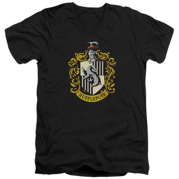 Harry Potter Hufflepuff Crest Men's V-Neck T-Shirt Men's V-Neck T-Shirt Harry Potter   