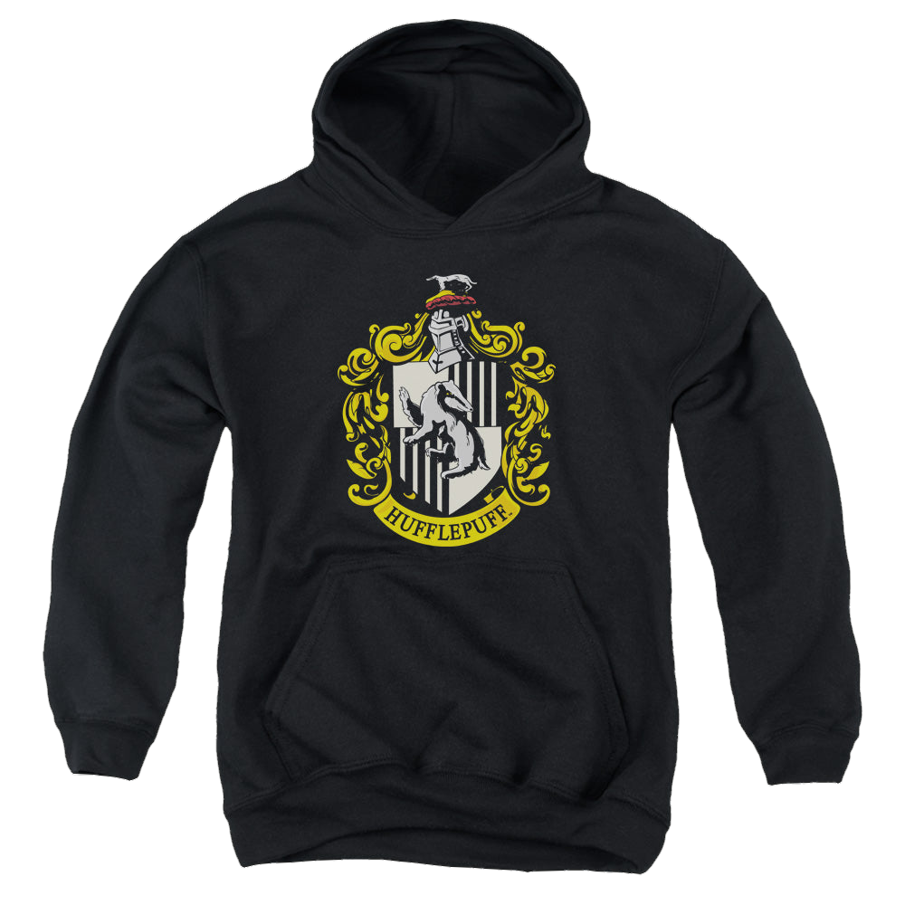 Harry Potter Hufflepuff Crest - Youth Hoodie Youth Hoodie (Ages 8-12) Harry Potter   