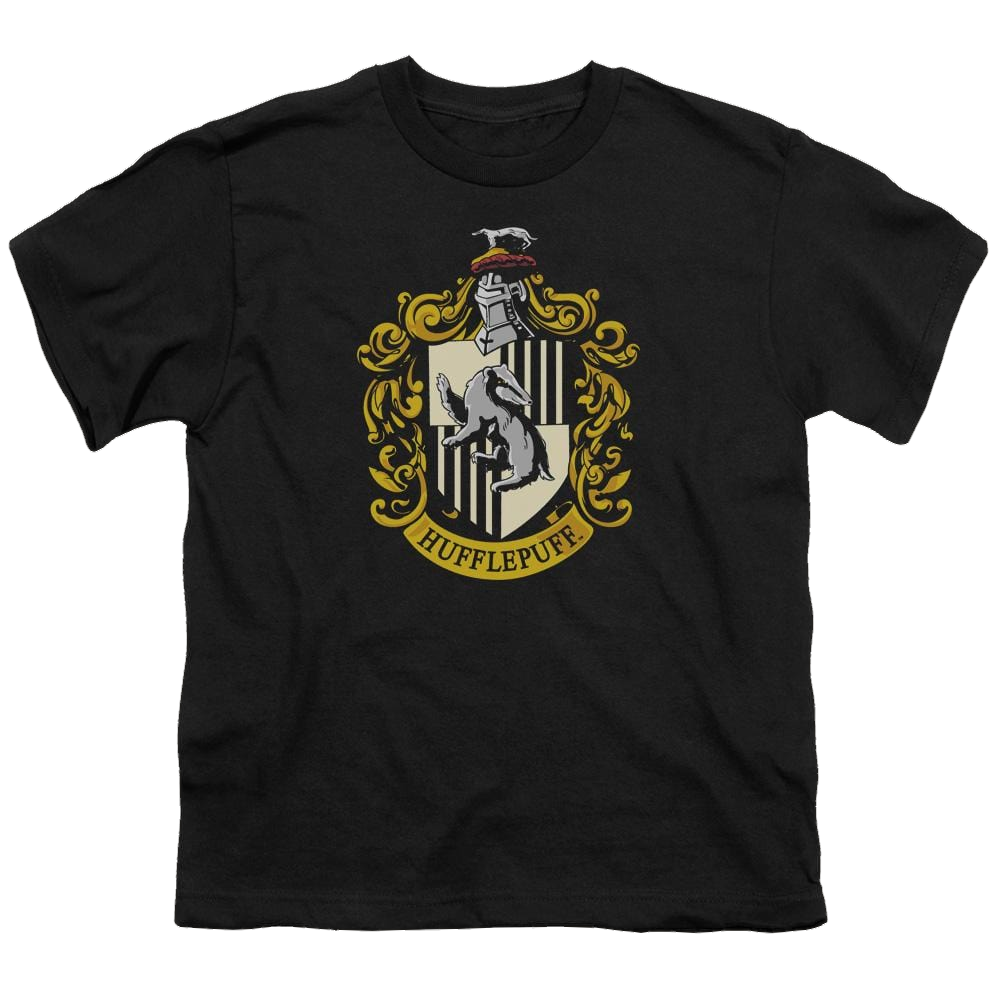 Harry Potter Hufflepuff Crest - Youth T-Shirt Youth T-Shirt (Ages 8-12) Harry Potter   