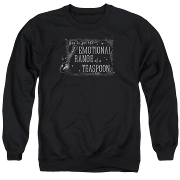 Black men's crewneck sweatshirt with Harry Potter Order Of Pheonix/teaspoon graphic