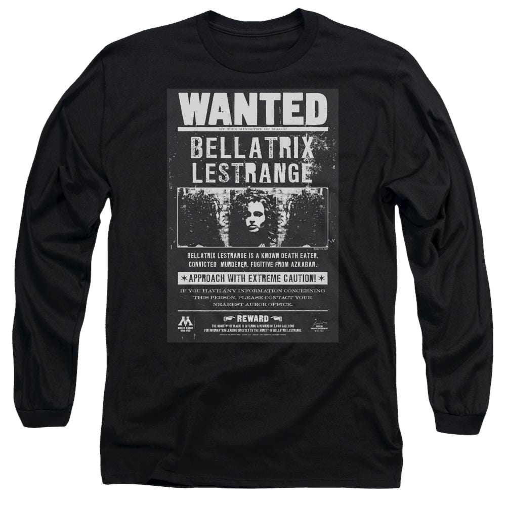 Harry Potter Wanted Bellatrix Men's Long Sleeve T-Shirt Men's Long Sleeve T-Shirt Harry Potter   
