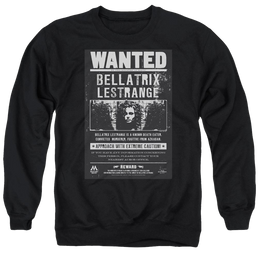 Harry Potter Wanted Bellatrix Men's Crewneck Sweatshirt Men's Crewneck Sweatshirt Harry Potter   