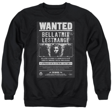 Harry Potter Wanted Bellatrix Men's Crewneck Sweatshirt Men's Crewneck Sweatshirt Harry Potter   